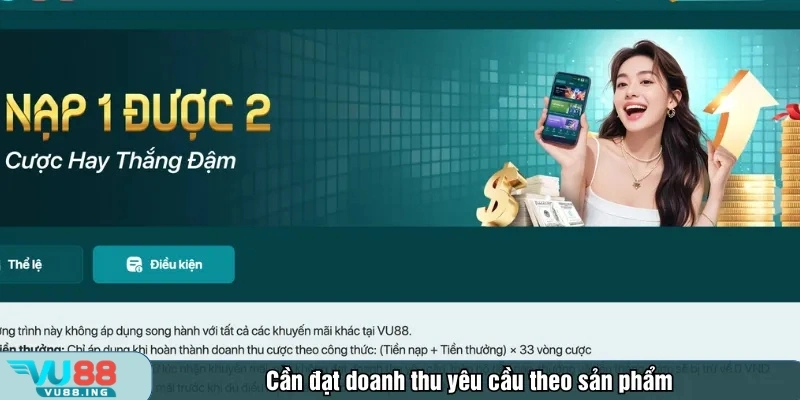 Cần đạt doanh thu yêu cầu