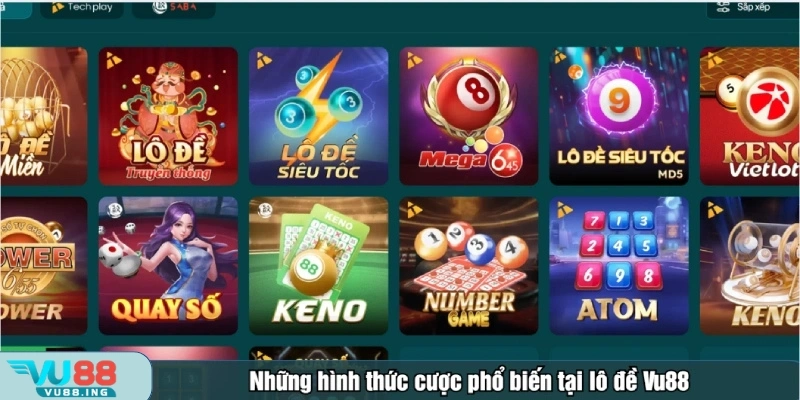 Lô đề Vu88 cung cấp đa dạng hình thức đặt cược
