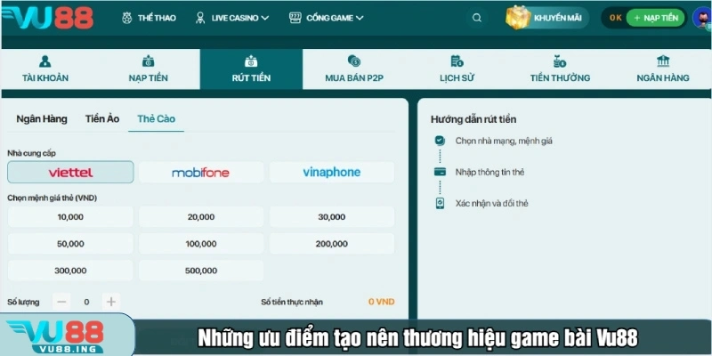 Sảnh chơi game bài Vu88 được thiết kế theo tiêu chuẩn bảo mật quốc tế