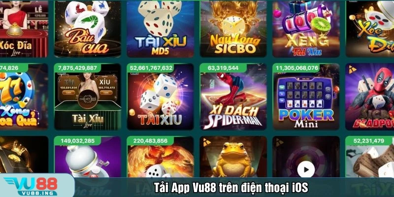 Tải app Vu88 trên điện thoại iOS